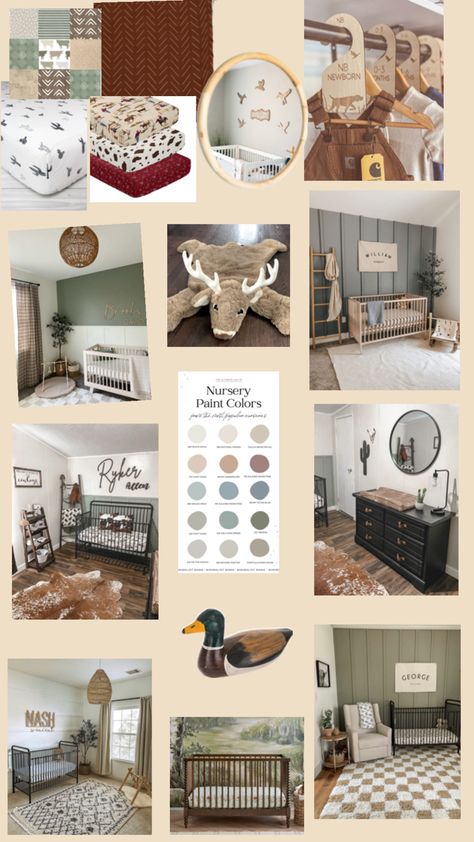 Western Theme Nursery Boy, Country Boy Nurseries, Country Baby Boy Nursery, Hunting Nursery, Nursery Paint Colors, Country Baby Boy, Boho Baby Nursery, Boy Nursery Themes, Boy Rooms