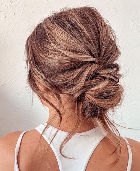 Disheveled Bouffant Bun for a Wedding Guest Wedding Guest Hair Up, Thick Hair Updo, Bouffant Bun, Chic Messy Bun, Straight Hair Updo, Wedding Guest Updo, Textured Bun, Wavy Updo, Easy Wedding Guest Hairstyles