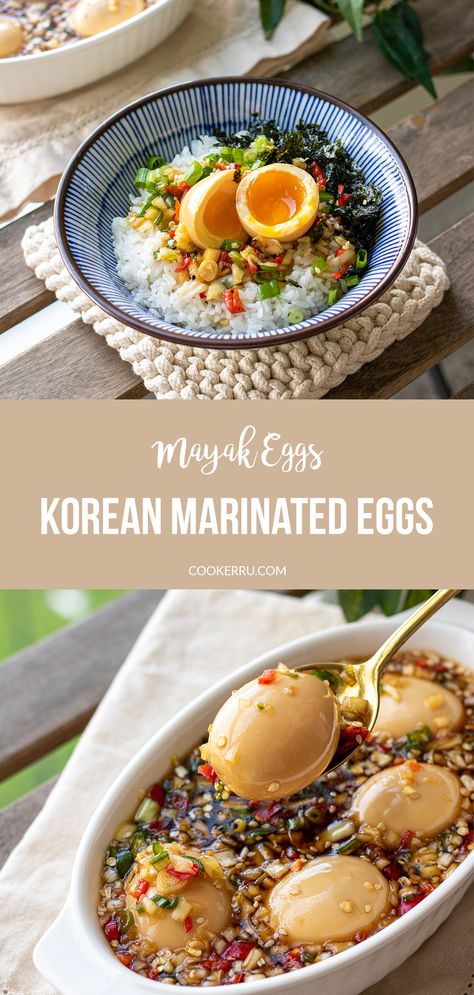 Soy Sauce Eggs Hard Boiled Korean, Chinese Boiled Eggs, Korean Marinated Eggs Recipe, Asian Soft Boiled Eggs, Korean Marinated Egg, Asian Boiled Eggs, Korean Soy Eggs, Korean Pickled Eggs, Korean Soft Boiled Eggs