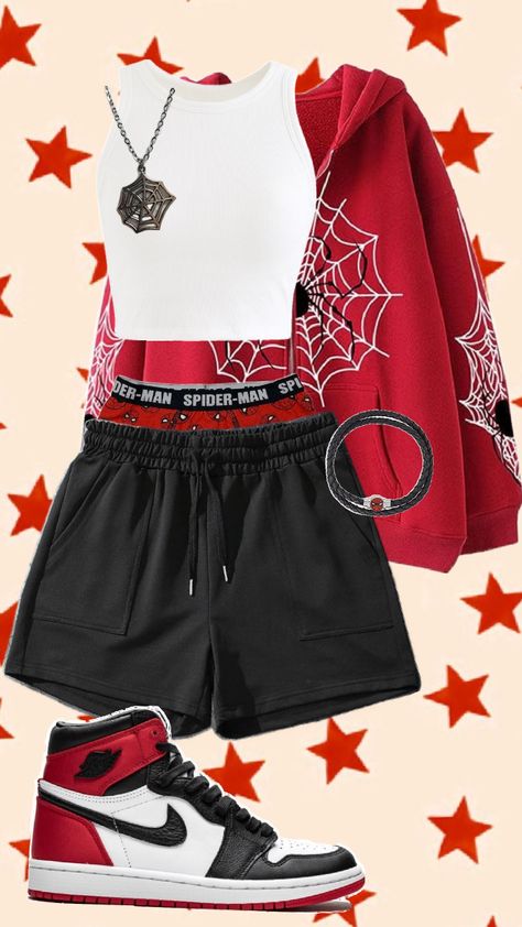 spiderman fit Spiderman Fit, Spiderman Suits, Spiderman Theme, Outfit Collage, Fit Ideas, Create Outfits, Fitness Inspo, Style Me, Spiderman