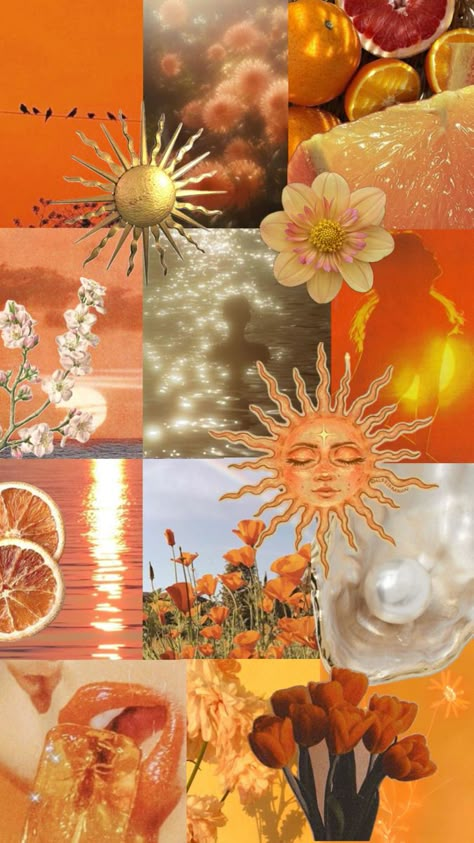 Sunset aesthetic mood board Sunset Collage, 90s Wallpaper, Caribbean Art, Mermaid Beach, Sunset Aesthetic, Orange Aesthetic, Bullet Journal Lettering Ideas, 25th Birthday, Yellow Aesthetic