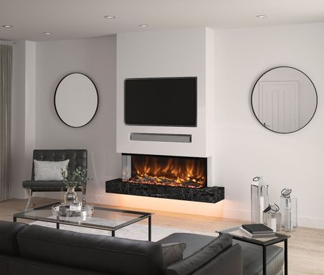 Electric Fireplace Suites, Inset Electric Fires, Wall Mounted Electric Fires, Farm Road, Wall Fires, Fireplace Suites, Modern Tv Wall, Electric Fire, Chimney Breast