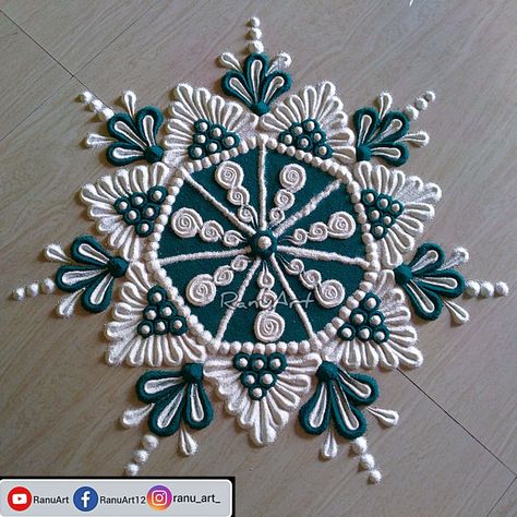 RanuArt, #rangoli, #kolam, #festivalrangoli, #Dailyrangoli Rangoli Hacks, Easy Small Rangoli, Modern Rangoli, Art Rangoli, Colour Rangoli, Simple Flower Rangoli, Creative Rangoli, Easy Rangoli Design, Rangoli Diwali