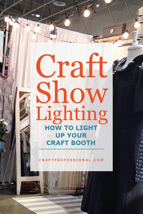 How to light up your craft booth. Booth photos, portable lighting ideas, and affordable sources. Craft Stall Display Ideas Booth Design, Market Tent Display Booth Ideas, Craft Booth Design, Tree Jewelry Holder, Craft Booths, Booth Lighting, Vendor Ideas, Craft Fair Booth Display, Craft Show Booths