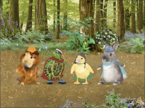 Linny The Guinea Pig 🐹, Turtle Tuck 🐢, Ming-Ming Duckling 🐥 And Ollie The Bunny 🐰 Heard A Sound 2 Timmy The Turtle, Bunny Pets Movie, The Monkey And The Turtle, Tiny Tim Turtle Song, Moose And Zee, The Squad, Random Cartoon, Wonder Pets, Turtle From Over The Hedge Meme