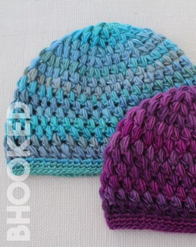 Puff Stitch Hat Free Crochet Pattern from B.Hooked Crotchet Hat, Puff Stitch Hat, Crocheted Beanies, Crochet Hobby, Hat Free Crochet Pattern, Slouchy Hat Crochet Pattern, Crochet Hat Sizing, Stitch Hat, Chemo Hats