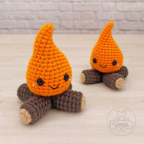 Crochet Feet Pattern, Useful Items To Crochet, Bomb Crochet Pattern Free, Crochet Summer Patterns Free, Flame Crochet Pattern, Crochet Fire Pattern, Crochet Marshmallow Pattern, Crochet Flames Pattern, Crochet Smores Pattern Free