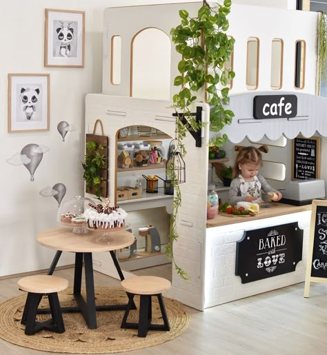 Preschool Playroom Ideas, Dröm Hus Planer, Kids Cafe, Baby Playroom, Childrens Kitchens, Toddler Playroom, Playroom Design, Toy Rooms, Playroom Ideas