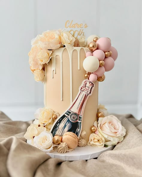 🩷🍾 P I N K • C H A M P A G N E 🍾🩷 I’ve wanted to do one of these popping champagne cakes for such a long time! I think they are adorable! 😍 • Latte, Baby Pink & White @colour.mill • Flowers & Gold Balls @amazon • Large Roses @hobbycrafthq • Cake Drum @the.baked.studio DM or EMAIL to order 🩷 #champagne #champagnecake #poppingchampagne #60thcake #birthdaycake #birthday #celebrationcake #floralcakes #floralcake #dripcake #dripcakes #cakedesign #cakeideas #cakeinspo #cakeinspiration #ca... Champagne Themed Cake, Champagne Cake Design, Champagne Cakes, Prosecco Cake, Farewell Cake, Paris Cake, Pink Champagne Cake, Popping Champagne, Matric Farewell