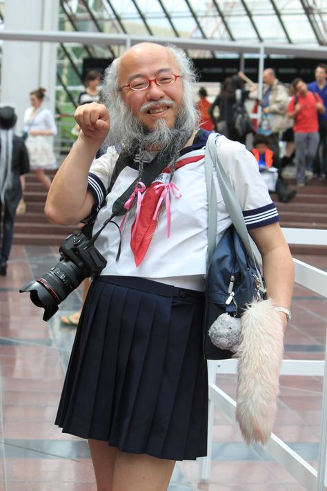 Japan expo 2012 Kawaii Grandpa, Anime Old Man, Japanese Old Man, Men Core, Emo Anime, Anime Uniform, Playlist Covers Photos, Emo Men, Emo Guys