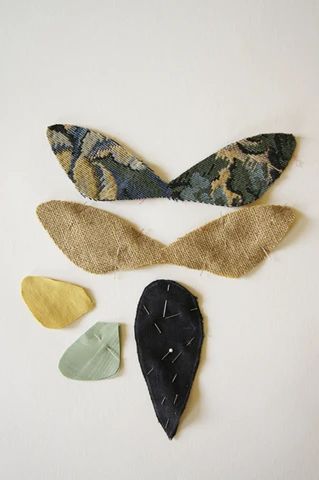 Fabric Moth Tutorial Part 1 | Textile sculpture, Fabric butterfly, Fabric crafts #Insect_Sewing_Pattern #Fabric_Moth_Diy #Felt_Insects_Free_Pattern #Fabric_Moth_Pattern_Free Felt Insects, Textile Moth, Fabric Butterfly Diy, Moth Diy, Fabric Moth, Moth Pattern, Sculpture Fabric, Butterfly Fabric, Moth Art