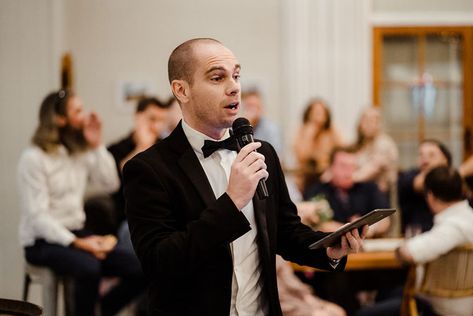 What&#39;s The Role Of A Wedding Mc?we&#39;ve Included All The Common Questions About A Wedding Mc Below. You May Be Thinking To Ask A Friend To Be A Wedding Agenda, Wedding Mc, Funny Speeches, Wedding Day Schedule, Common Questions, Galaxy Art, Budget Wedding, The Common, Friend Wedding