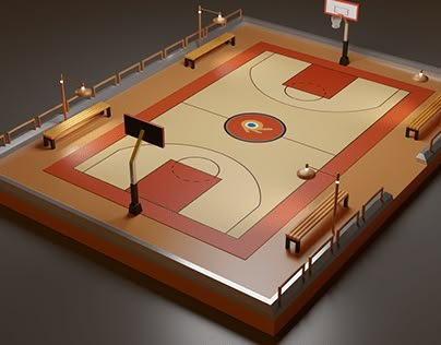 Basketball Court Design, Basketball Projects For School, Miniature Basketball Court, Basketball Dimensions, Basketball Court Dimensions, Basketball Arena Design, Diy Basketball Court, Basketball Project, Bottles Decoration Wedding