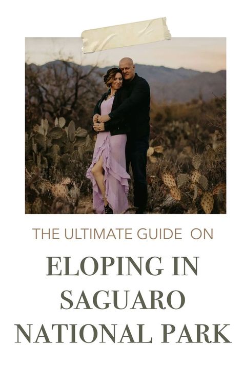 Elopement Packages and Guide for Saguaro National Park in Tucson, Arizona Saguaro National Park Elopement, Tucson Elopement, Saguaro National Park Wedding, Park Wedding Invitations, Tucson Arizona, National Park Wedding, Desert Wedding, Elopement Locations, Destination Elopement