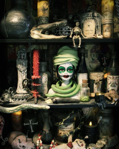 Hill House Halloween (@hillhousehalloween) | Instagram Voodoo Halloween, Marie Laveau, Hill House, House On A Hill, Monster High, Assemblage, Halloween Decorations, Halloween, Instagram