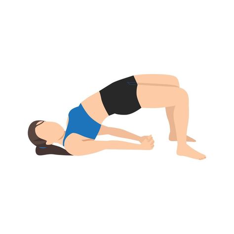 woman doing Yoga Setu Bandha Sarvangasana Chakrasana. Yoga pose of bridge. Physical health Chakrasana Pose, Bridge Pose Yoga, Setu Bandhasana, Woman Doing Yoga, Bridge Workout, Surya Namaskar, Yoga Bolster, Camel Pose, Bridge Pose