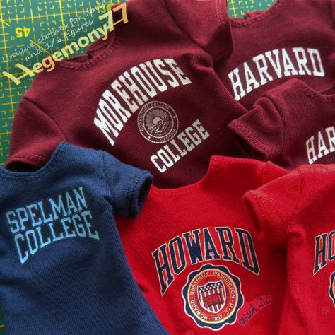 https://flic.kr/p/SVrhQ9 | 1/6th scale custom made Spelman Morehouse Howard Harvard "vintage" college T-shirts Hbcu Fashion, Spelman College, Harvard College, Georgia College, College Sorority, University Shirt, Print On Demand Products, Vintage College, Tattoo T Shirts