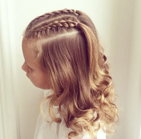 White Girl Hairstyles Kids, Child Braid Hairstyles, Plait Hairstyles For Kids, Girls French Braid Hairstyles, Hairstyle For Curly Hair Kids, French Braid Hairstyles For Kids, Child Hairstyles Girl, Kids French Braids, Scalp Plaits