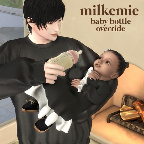 Sims 4 Baby Bottle Override, Sims 4 Infant Bottle Override, Sims 4 Bottle Override, Sims 4 Infant Override, Overrides Sims4, Sims 4 Infant Cc Alpha Hair, Ts4 Override, Sims 4 Cc Infant Furniture, Override Sims 4