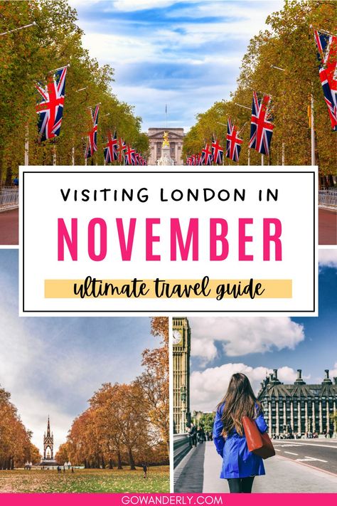 A comprehensive guide for exploring London in November, with activity recommendations and packing advice. Things To Do In London In November, What To Pack For London In November, London Trip Planning, What To Pack For London, Traveling To London, London In November, What To Do In London, Christmas Light Tour, London November