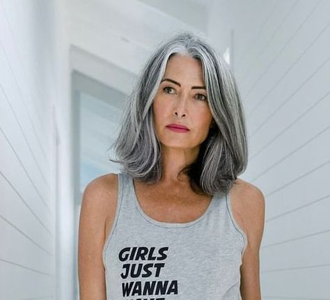 Grey Hair, A Woman, Grey, Hair