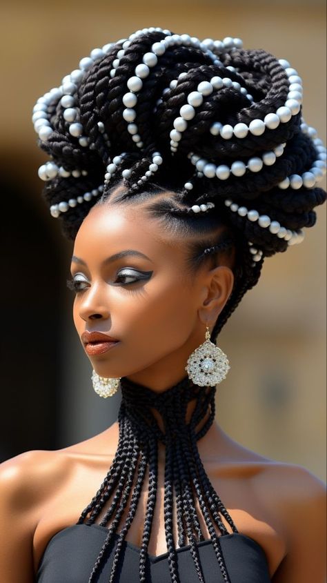 Braid Hairstyle Drawing, Creative Black Hairstyles, African Hairstyles For Women, Unique Black Hairstyles, Afro Hairstyles For Women, Black Hair Texture, African Hair Styles, Artistic Hairstyles, Braids Art