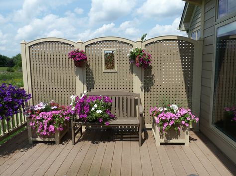 Privacy Screen Deck, Deck Privacy, Backyard Privacy, Shade Canopy, Outdoor Privacy, New Deck, Decks Backyard, Backyard Living, Shades Blinds