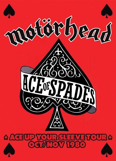 Motorhead- Ace Of Spades poster (Giant Size- 40"x55") Motorhead Ace Of Spades, Shepard Fairey Obey, Lemmy Motorhead, Lemmy Kilmister, Arte Punk, Album Artwork, Ace Of Spades, Desenho Tattoo, Tour Posters