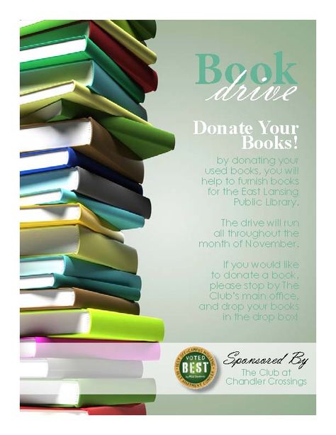 My book drive poster Book Donation Drive, Book Drive Ideas, Book Drive Poster, Book Donation Poster, Donation Poster, Fundraising Poster, School Donations, Book Drive, Drive Poster