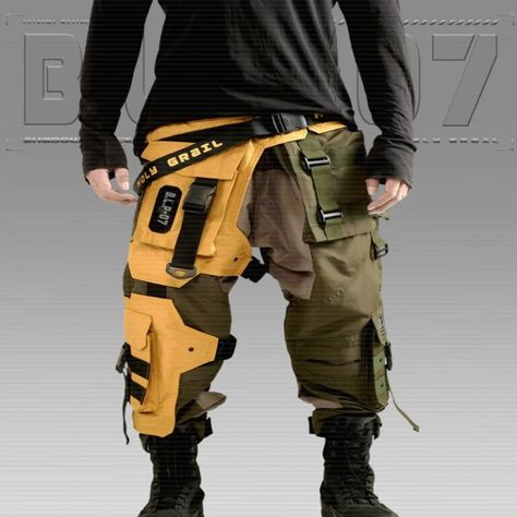 Elevate your streetwear game with these techwear heavy cargo pants! 🌟 Perfect for casual outings, travel, or workwear. It is handmade with an adjustable waist and a cyberpunk theme. #Streetwear #Techwear #CargoPants #Holygrail🛠️🔥 Beige Streetwear, Cyberpunk Theme, Streetwear Techwear, Mens Techwear, Cyberpunk Streetwear, Green Streetwear, Techwear Jacket, Apocalyptic Clothing, Techwear Pants