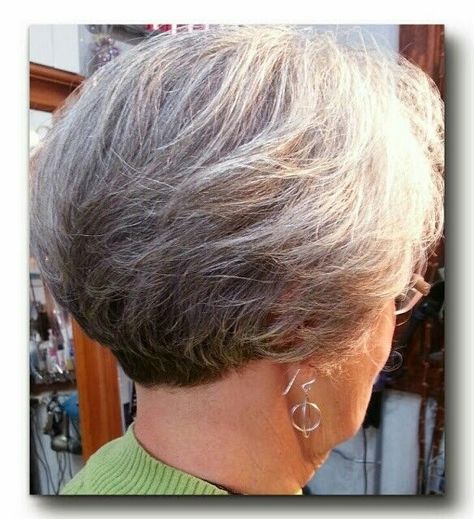 short stacked wedge haircuts - Yahoo Image Search Results Short Stacked Wedge Haircut, Short Wedge Hairstyles, Short Wedge Haircut, Wedge Haircut, Wedge Hairstyles, Asymmetrical Hairstyles, Short Grey Hair, Haircut For Older Women, Penteado Cabelo Curto