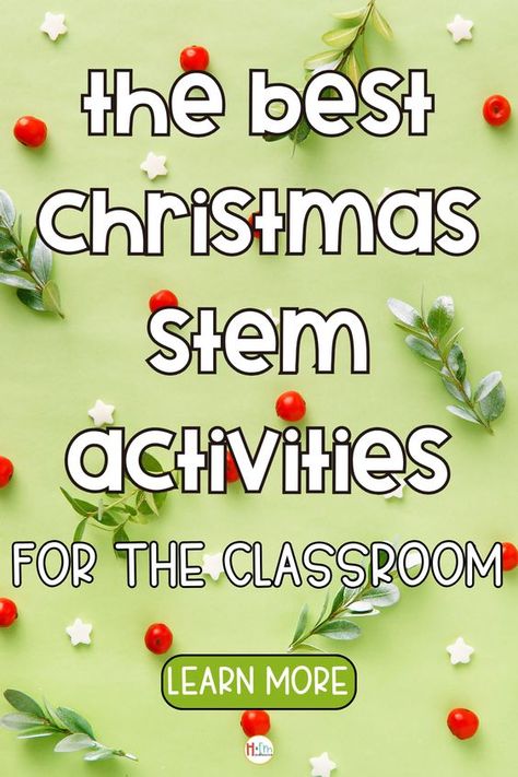 Get into the holiday spirit with our 4 fun Christmas and holiday themed STEM activities! These hands-on projects are perfect for class science time and holiday class parties. Ignite your child's curiosity and creativity this festive season. Check it out! Holiday Stem Activities Elementary, Christmas Tree Stem Activities, 3rd Grade Holiday Activities, Quick Stem Activities, Christmas Stem Activities Elementary, 3rd Grade Christmas Party, Christmas Steam Activities, Christmas Stem Projects, Stem Activities Elementary