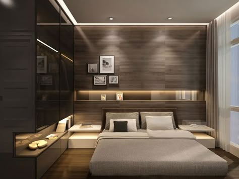 Reka Bentuk Bilik Tidur, Luxury Bedrooms, Minimalist Bedroom Design, Modern Bedroom Interior, Bedroom Floor, Bedroom Bed Design, Bedroom Ceiling, Modern Bedroom Design, Room Decorations