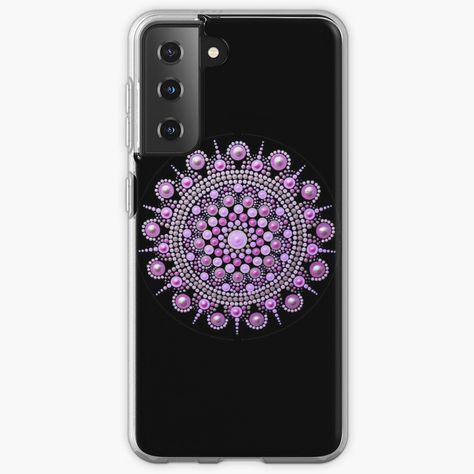 Dot Mandala Phone Case, Mandala Phone Case, Mandala Iphone Case, Pink Mandala, Mandala Dot Art, Dot Mandalas, Phone Case Diy Paint, Sketches Doodles, Mandala Iphone