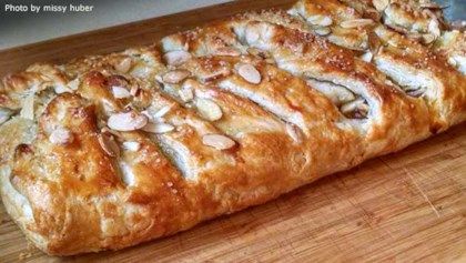 Allrecipes - Danish Recipes - Danish Kringle Kringle Recipe, Danish Kringle, Brunch Pastries, Danish Food, Loaf Of Bread, Breakfast Pastries, Flaky Pastry, Cherry Pie Filling, Toasted Walnuts