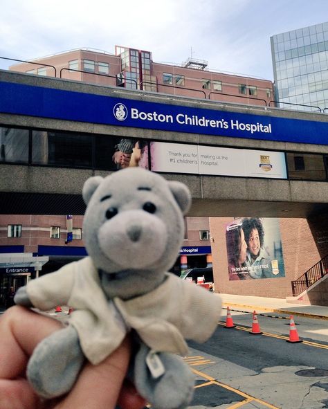 Dr. Bear visited a little friend on the impatient unit at Boston Children's. Boston Children's Hospital, Boston Childrens Hospital, Children Hospital, Childrens Hospital, Teddy Bear, The Unit, Travel, Animals