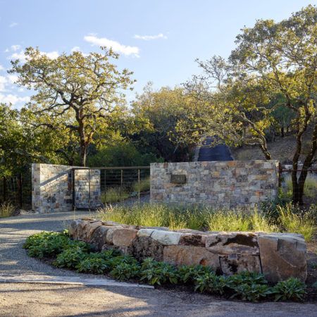 Waterfall Island Kitchen, Concrete Outdoor Kitchen, Concrete Fountains, Landscaping With Boulders, Contemporary Building, Concrete Fire Pits, Outdoor Living Rooms, Landscape Construction, Landscape Concept