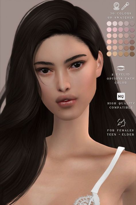 | northernsiberiawinds | the sims 4 | female | skin | skin overlay | skin n3 original | Sims4 Skin, Northern Siberia Winds, Pretty Sims, Cc Skin, Asian Skin Tone, Sims 3 Cc Finds, The Sims 4 Skin, African Symbols, Sims 4 Download