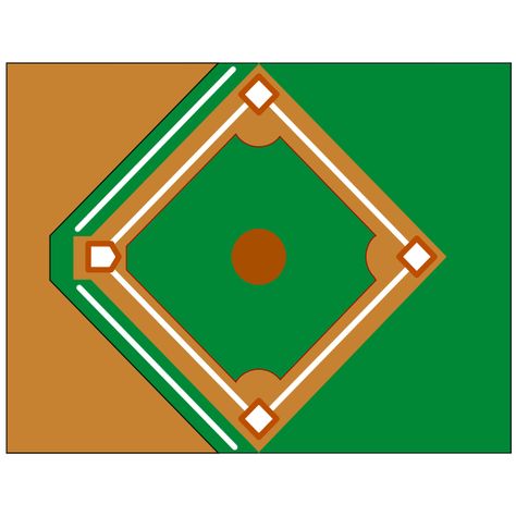 Baseball diamond Baseball Diamond, Science Fair, Baseball Field, Vector Images, Quilting, Science, Baseball