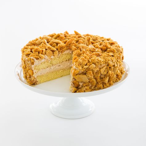 Coffee Crunch Cake Recipe, Lemon Crunch Cake Recipe, Coffee Crunch Cake, Lemon Crunch Cake, Lemon Crunch, Retro San Francisco, Coffee Crunch, Crunch Cake Recipe, Honeycomb Recipe