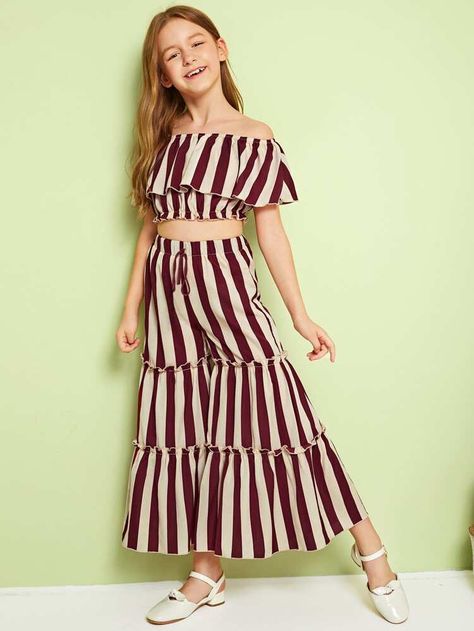 Layered Pants, Top And Plazo, Ladies Crop Top, Kids Summer Dresses, Western Top, Crop Top Designs, Kids Dress Wear, Kids Designer Dresses, Kids Fashion Dress