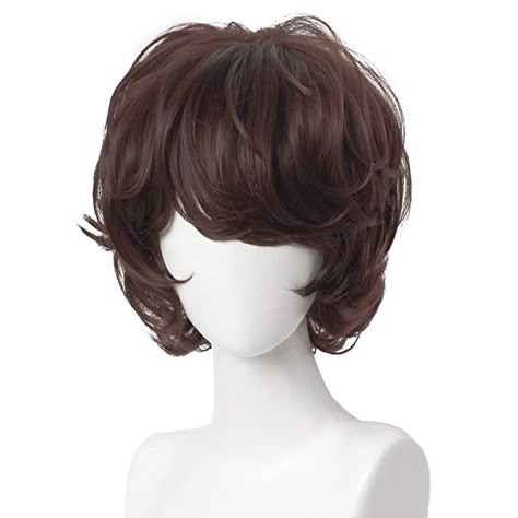 Curly Anime, Oc Hair, Brown Cosplay, Dream Fairy, Kawaii Wigs, Wig Curly, Fashion Anime, Men's Wigs, Anime Wigs