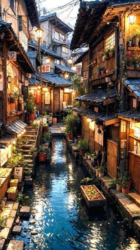 Chinese Traditional Building, City Inspiration, Dreamy Artwork, May Day, Japon Illustration, Japan Aesthetic, Fantasy Places, Cool Wallpapers Art, Fantasy Art Landscapes