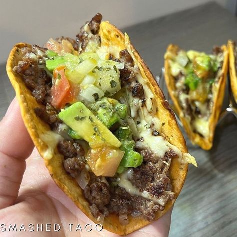 Today we will make another TikTok viral recipe. Tiktok Viral Big Mac Smash Burger Tacos has been trending lately. What is a TikTok Smashed Taco Burger? A smash burger is made by pressing a ball of ground beef with a tortilla on top onto a hot griddle or pan. You sear the beef until crispy and juicy. Then you flip it and garnish it with big mac ingredients and seasoning. #PYsKitchen #Taco #Viraltiktok #Tiktokviral #Tiktokrecipe #Tiktok #BigMac #PicoDeGallo #Keto #Ketodiet #KetoFoods #KetoLife Big Mac Smash Burger, Smash Burger Tacos, Burger Tacos, Taco Burger, Smash Burger, Tiktok Viral, Pan Seared, Big Mac, Ground Beef