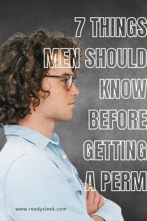 Thinking about getting a perm? Hold on, there are 7 things you need to know first! From maintenance to styling, make sure you're fully prepared before taking the plunge. Click now to discover the insider tips and tricks to getting the perfect perm, and transform your hair game today! #hairstyle #menslook #hairquestion #perm Perm For Men Short Hair, Mens Loose Perm Fade, Men Wave Perm, Perm For Straight Hair Men, Men’s Perm Before And After, Wavy Perm Long Hair Men, Perm Ideas Men, Men Permed Hair, Mens Body Wave Perm