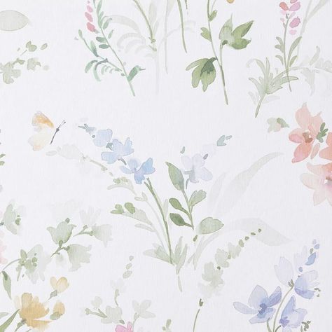 Nursery Decor Preppy Wallpaper For Room, Teen Girl Bedroom Wallpaper, Wallpaper For Room, Peel And Stick Wallpaper Floral, How To Apply Wallpaper, Girl Nursery Wallpaper, Girls Bedroom Wallpaper, Floral Wallpaper Nursery, Cute Bathroom Ideas