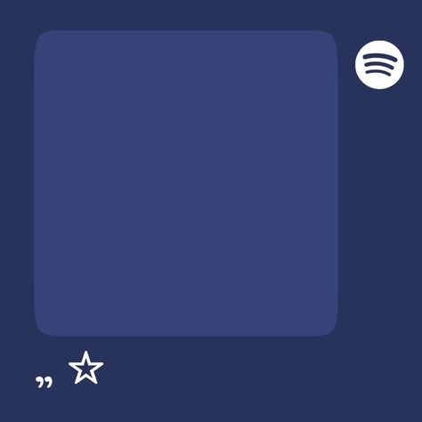 Now Playing Music Template Aesthetic, Blue Spotify Widget, Dark Blue Spotify Icon, Simple Cover Photo, Blue Spotify Covers, Spotify Asthetic, Blue Music Icon, Blue Spotify Icon, Blue Star Icon