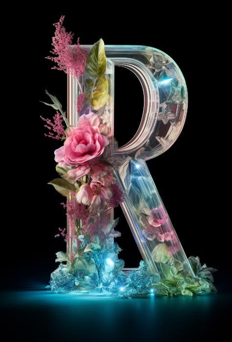 Alphabet Photos Letters Pictures, Alphabet Wallpaper Design, R Design Letter, Letter R Wallpaper, R Letter Wallpaper, Letter R Art, Diy Floral Backdrop, Paper Peonies Tutorial, Peony Tutorial