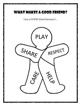 Friendship Coloring Sheets Free Printable, Empathy Preschool Activities, Sharing And Caring Preschool Activities, Preschool Activities About Friendship, Friends And Feelings Preschool Theme, Friendship For Preschool, Friends Worksheets Preschool, My Friends Activities For Preschool, Kindness Toddler Activities