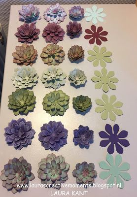 Laura's Creative Moments: Enjoy the little things ... Paper Succulents, Paper Garden, Felt Succulents, Diy Flores, Fleurs Diy, Succulent Art, Garden Suite, Paper Plants, Paper Flower Tutorial